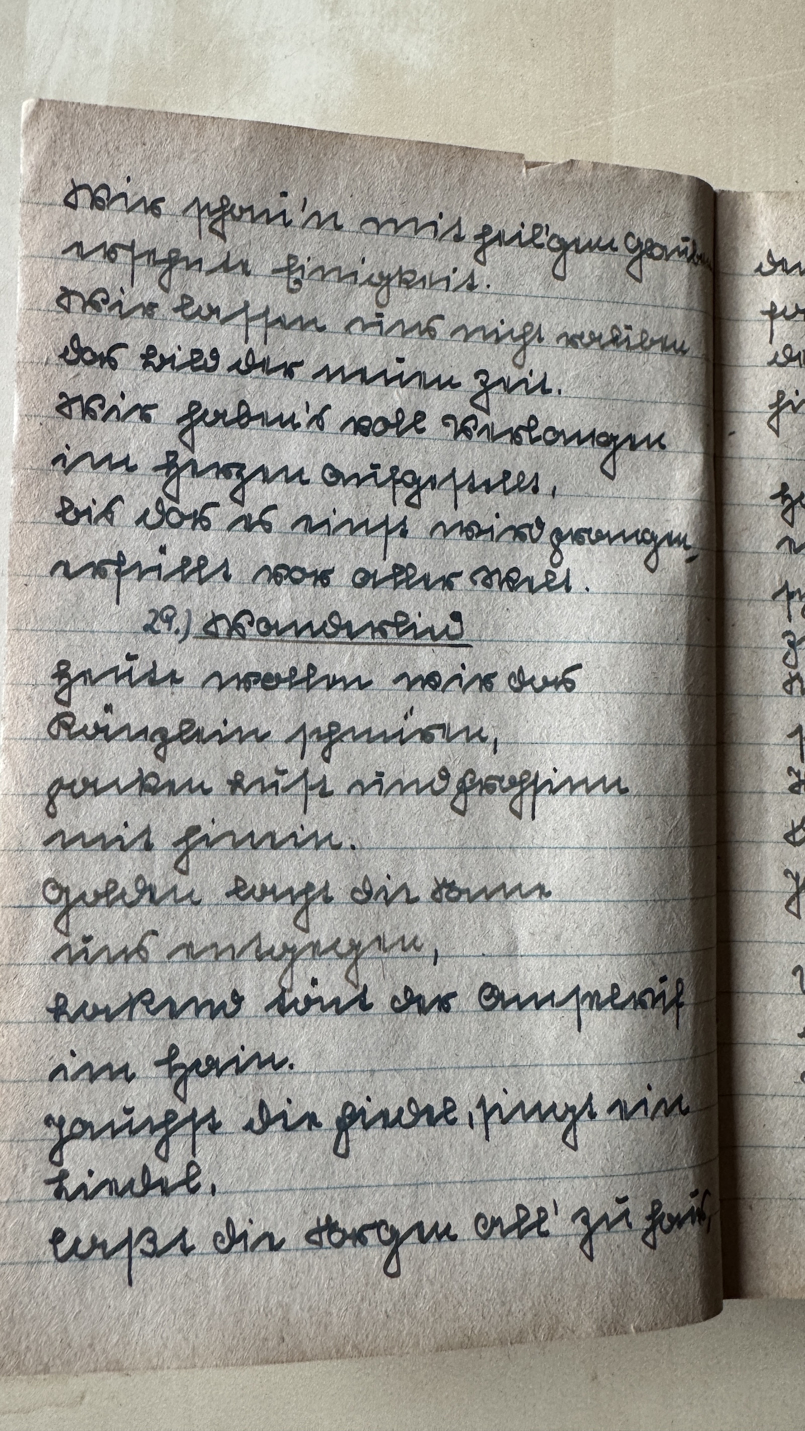 Original Liederbuch Seite 030