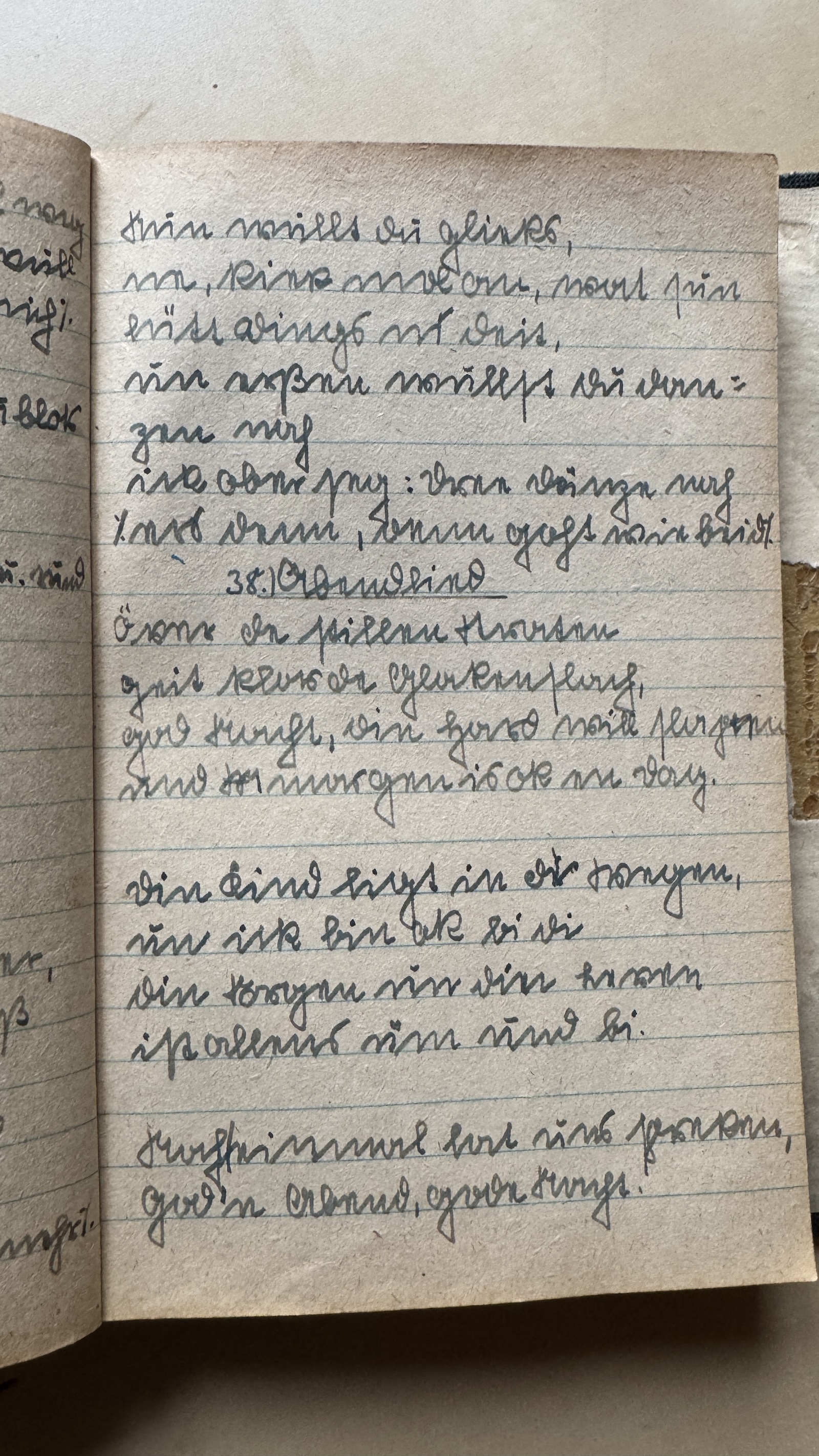 Original Liederbuch Seite 043