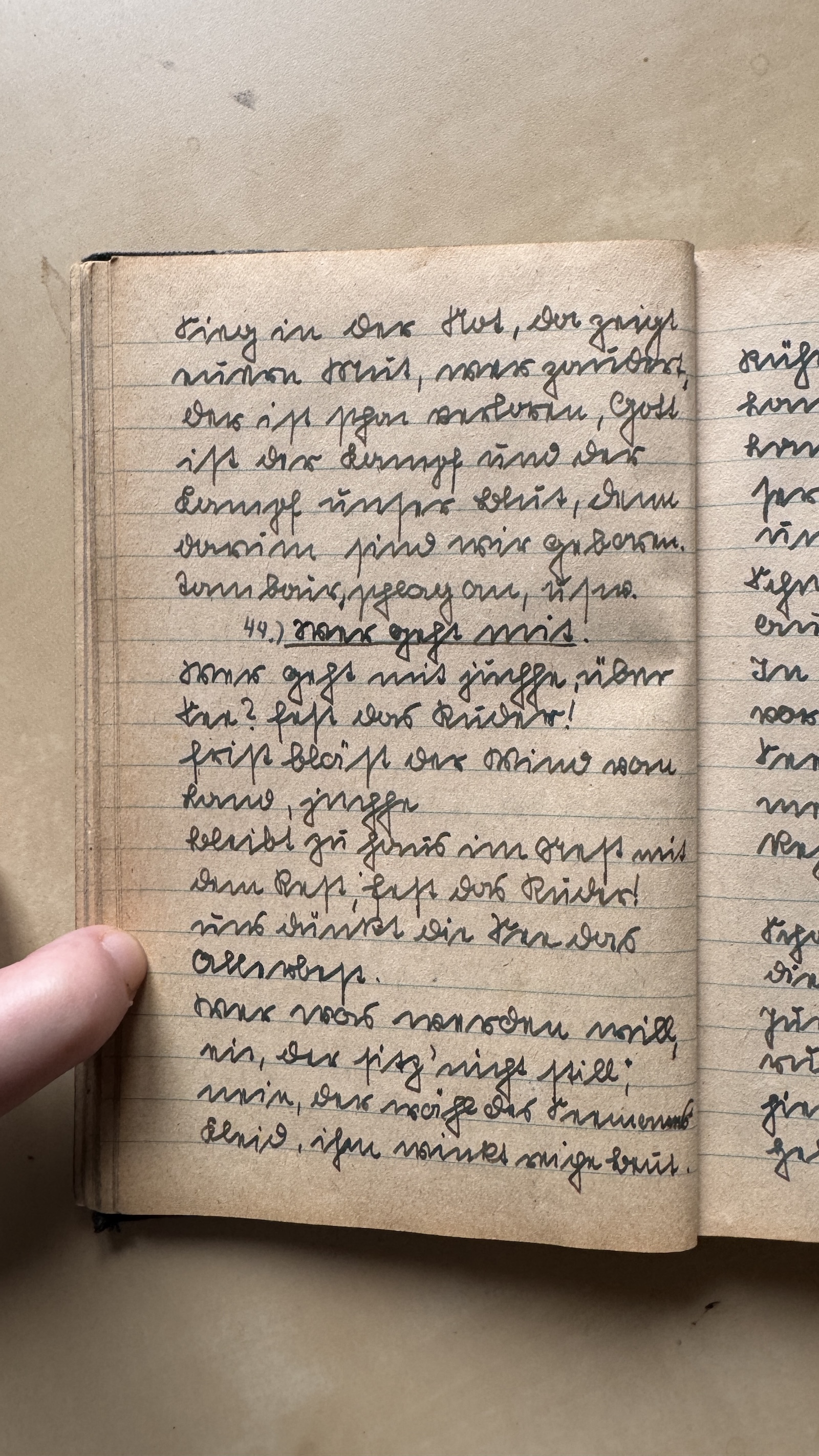 Original Liederbuch Seite 052