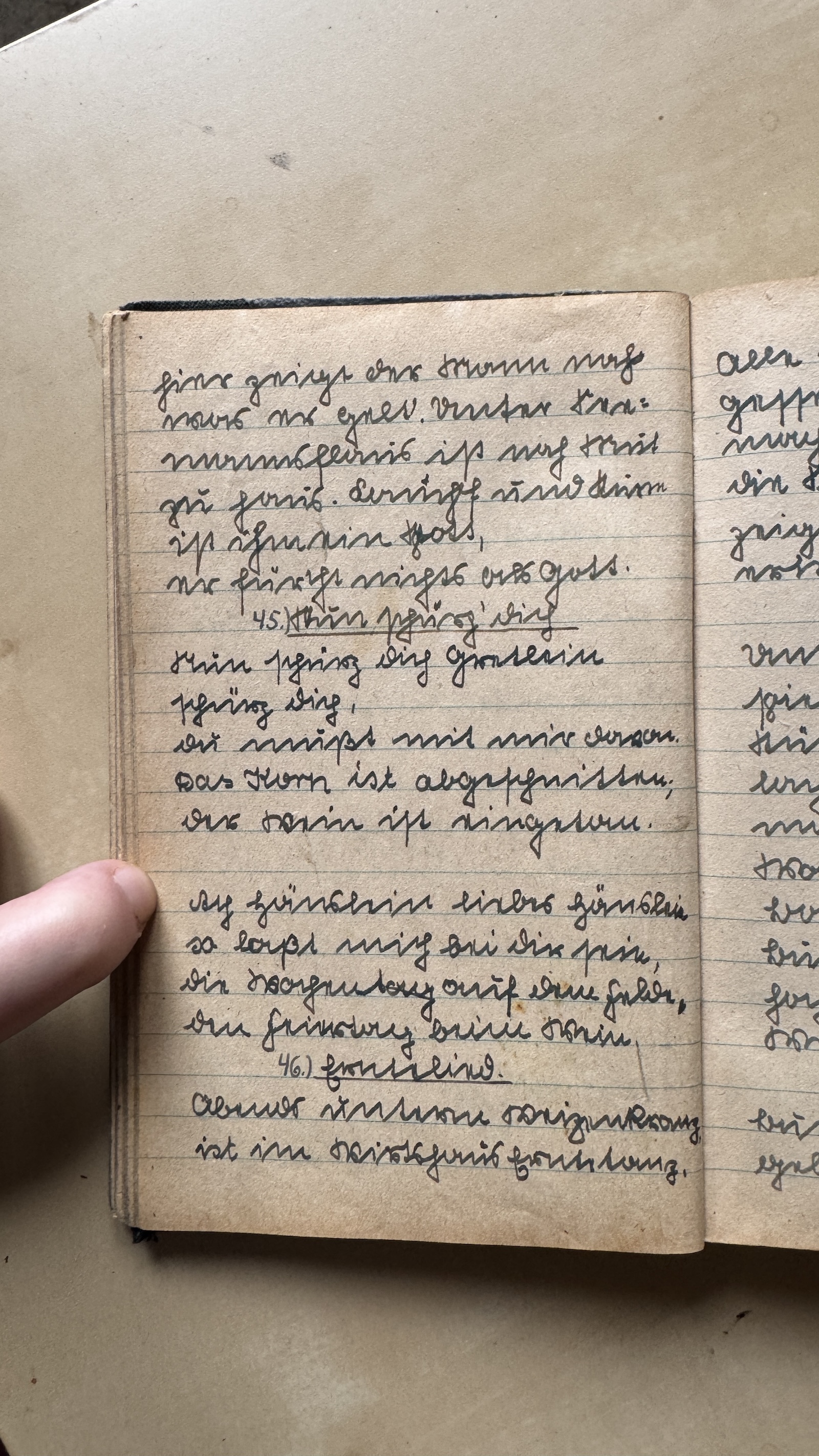 Original Liederbuch Seite 054