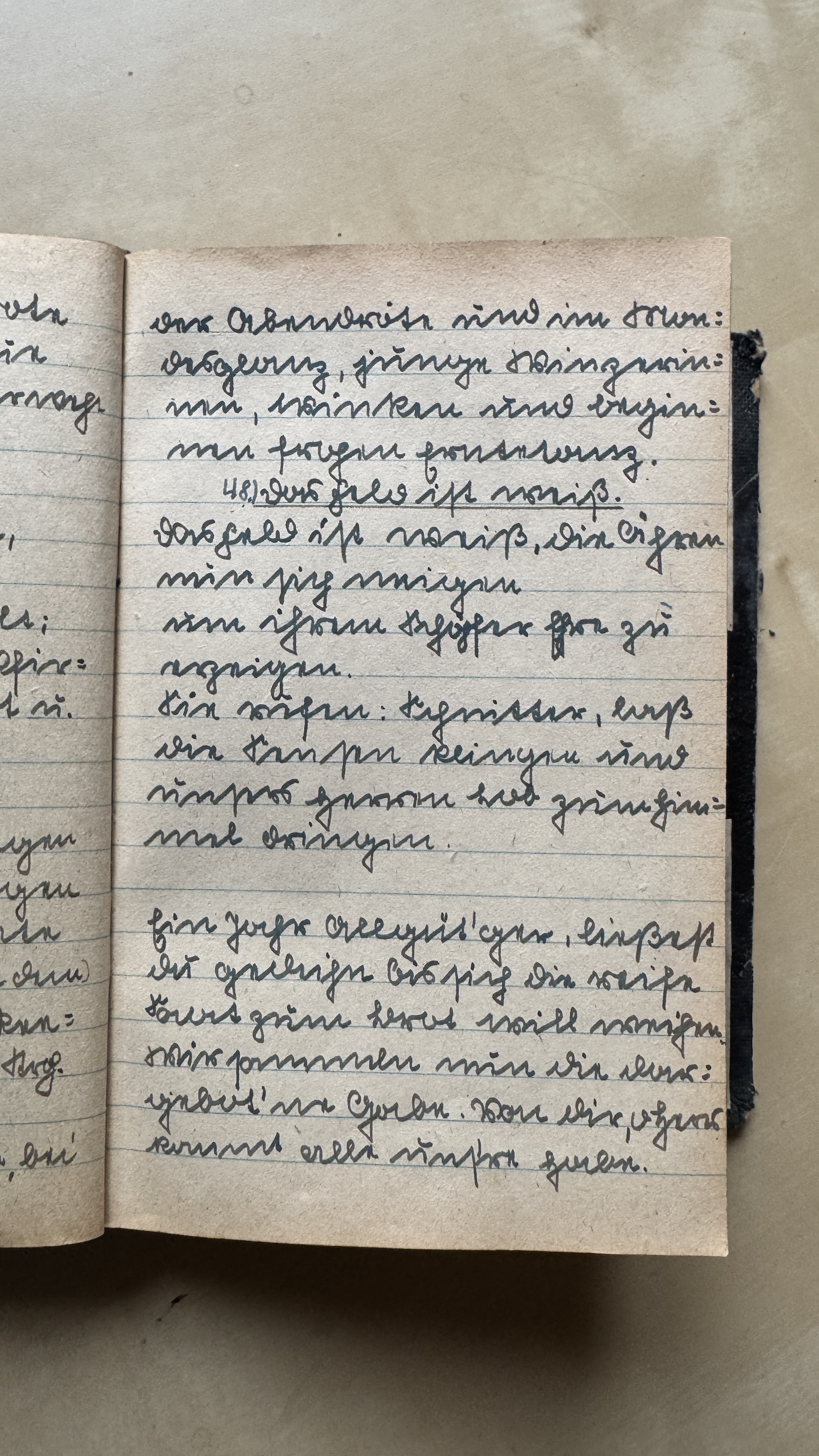 Original Liederbuch Seite 057