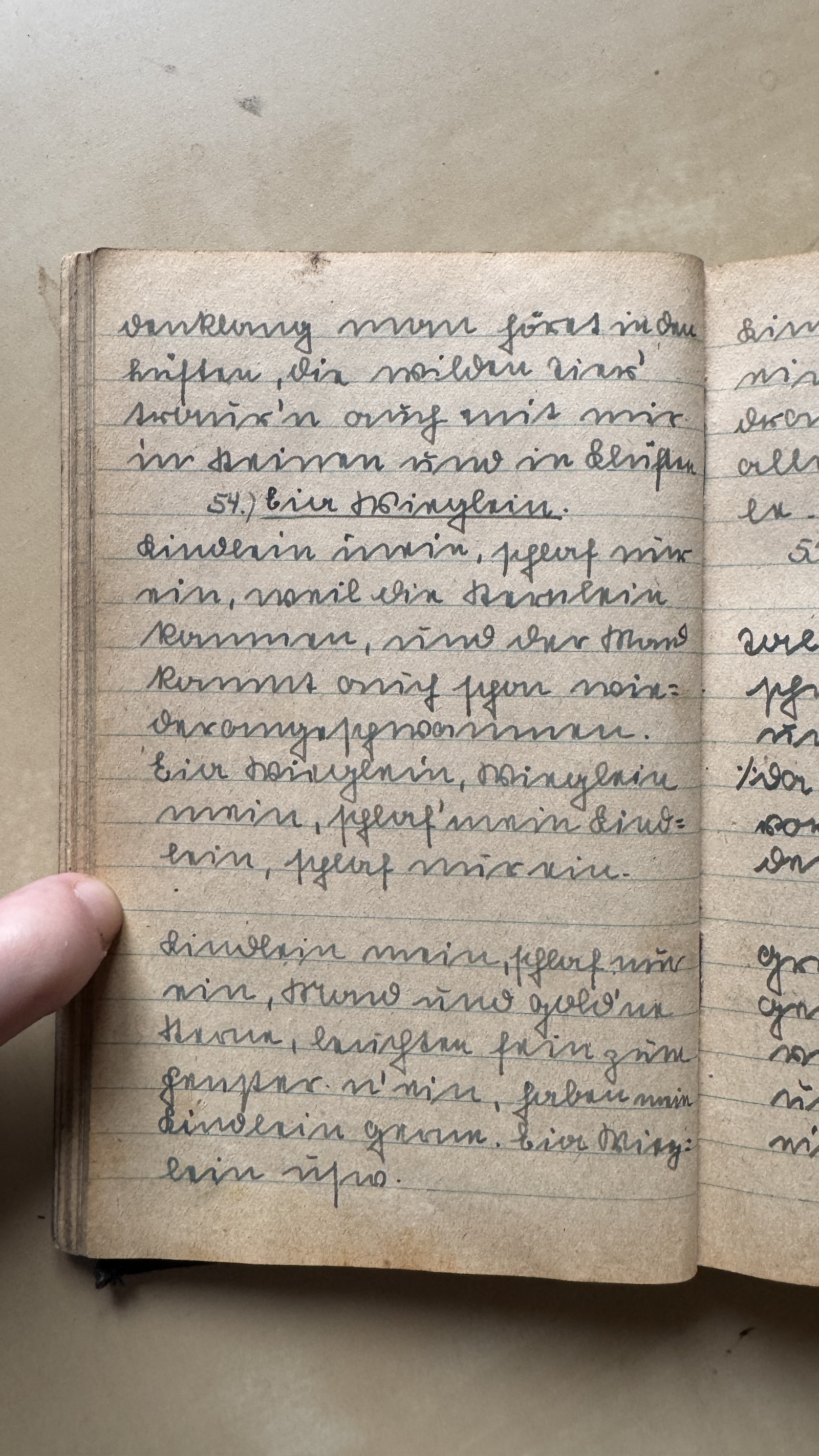 Original Liederbuch Seite 063