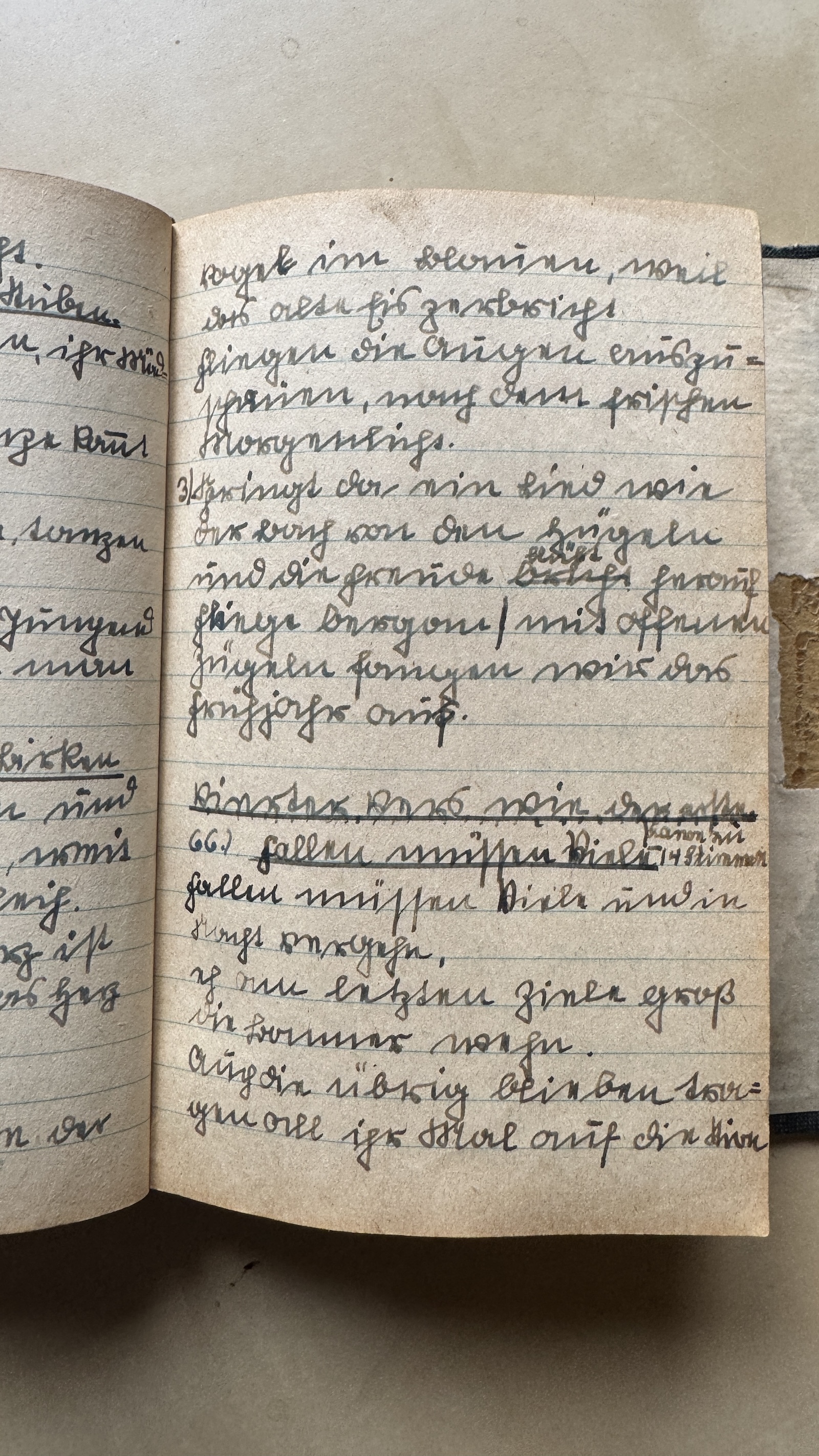 Original Liederbuch Seite 074