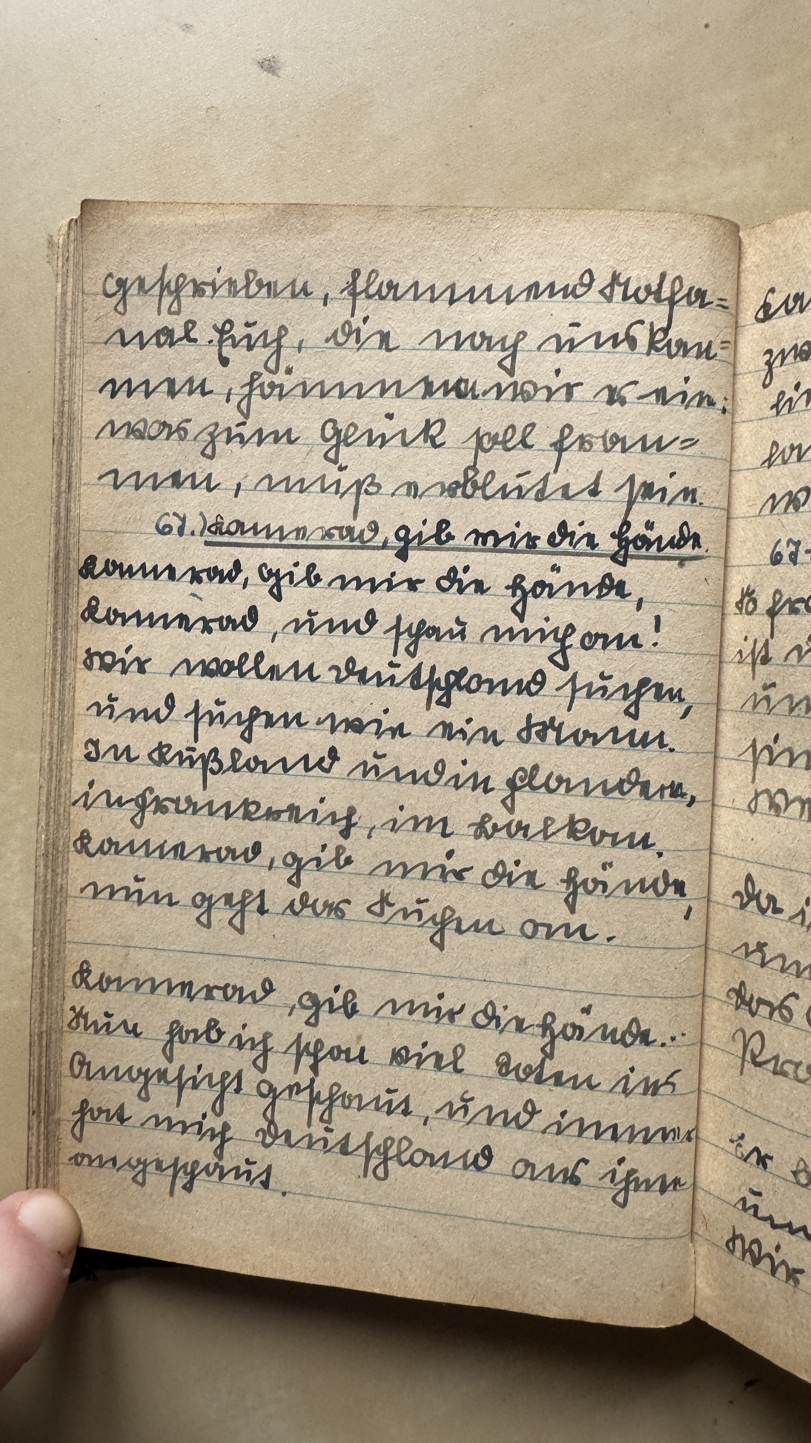 Original Liederbuch Seite 075