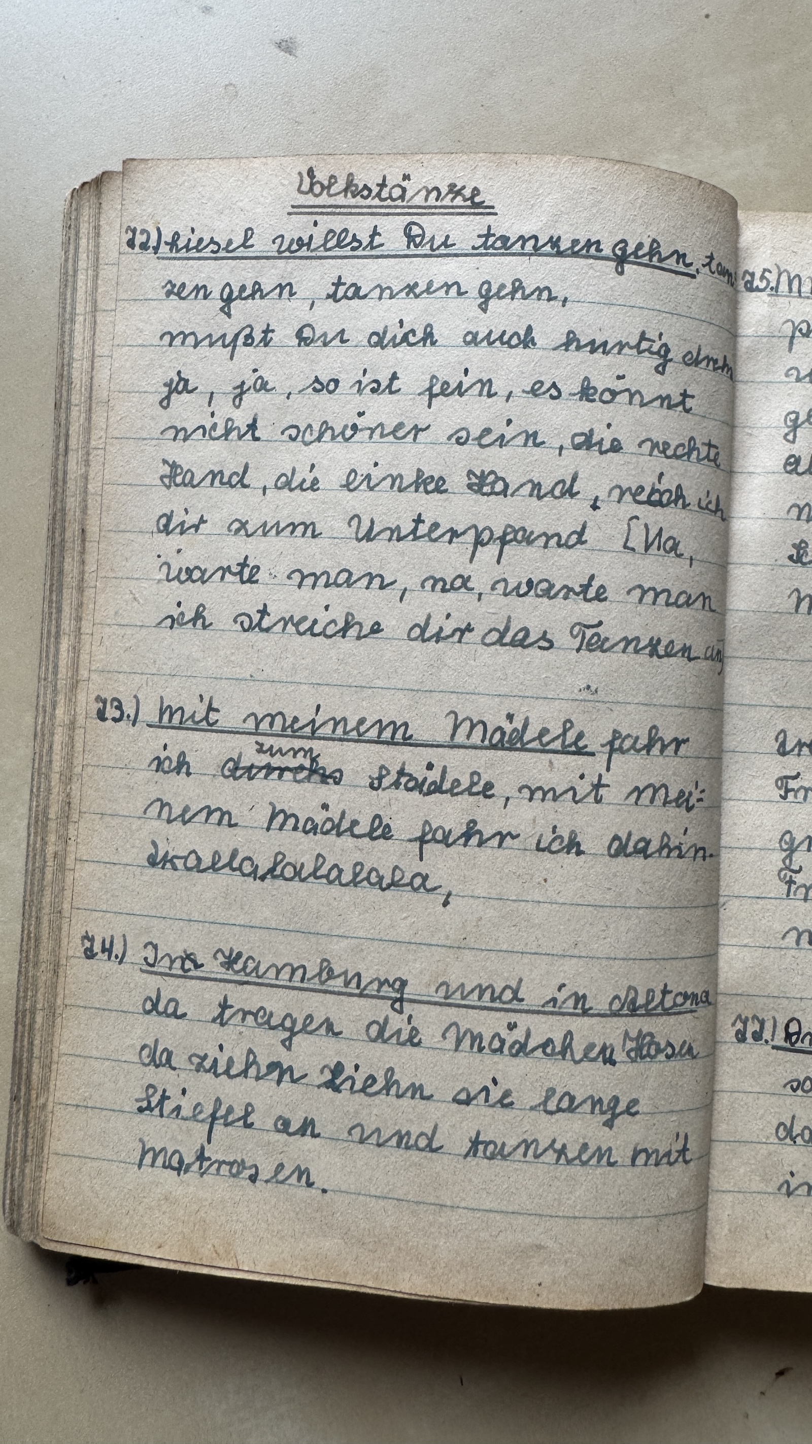 Original Liederbuch Seite 081