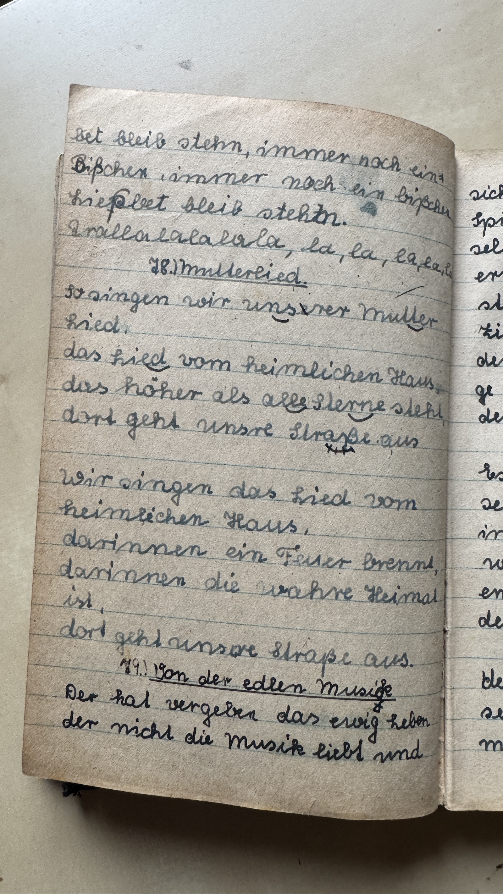 Original Liederbuch Seite 083