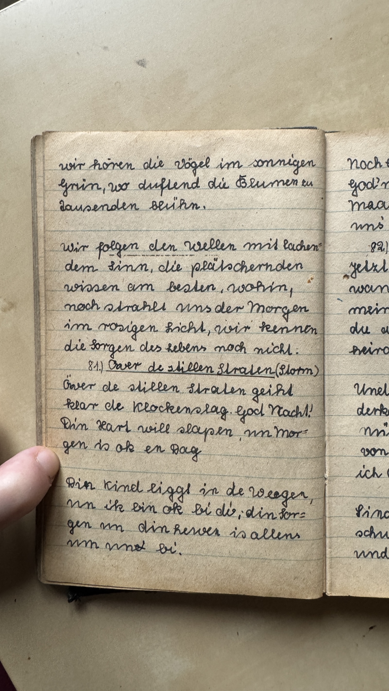 Original Liederbuch Seite 085