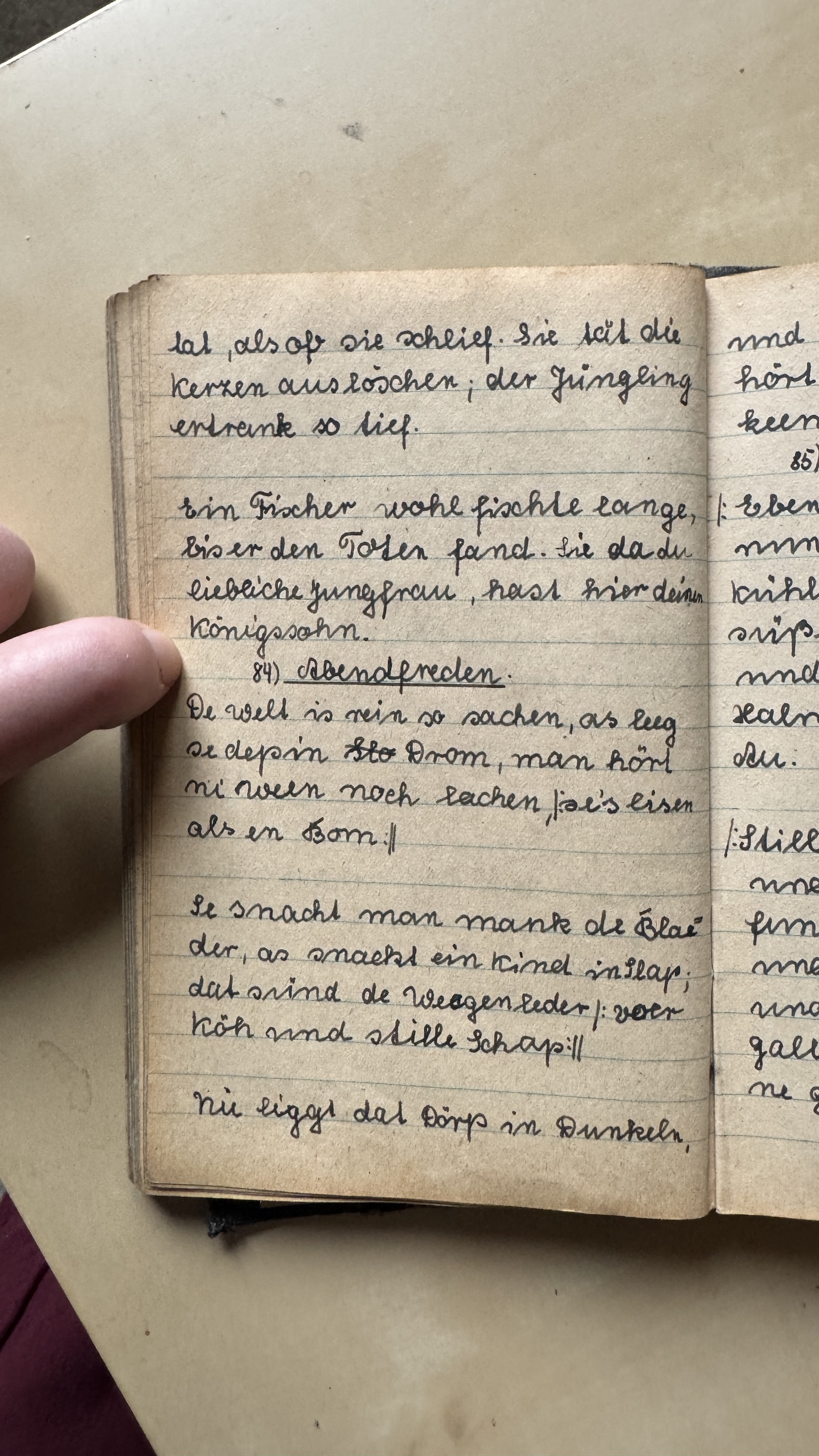 Original Liederbuch Seite 089