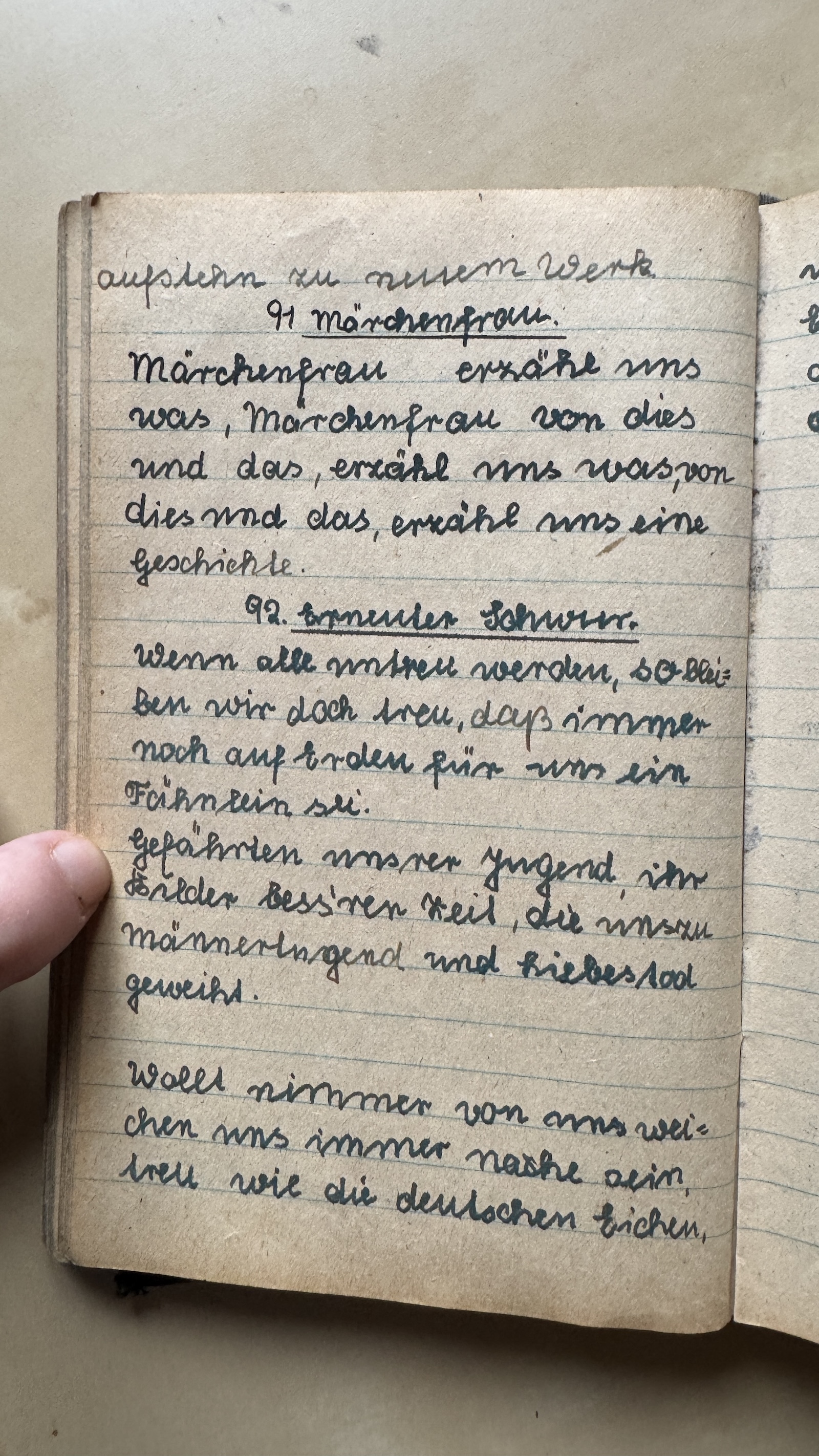 Original Liederbuch Seite 095