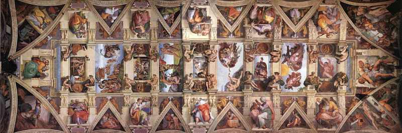 Deckenplan der Sixtinischen Kapelle